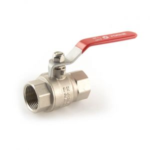 ChasNewensMarine, 1 1/2" DZR *RED* Brass Ball Valve BSP Taper Thread