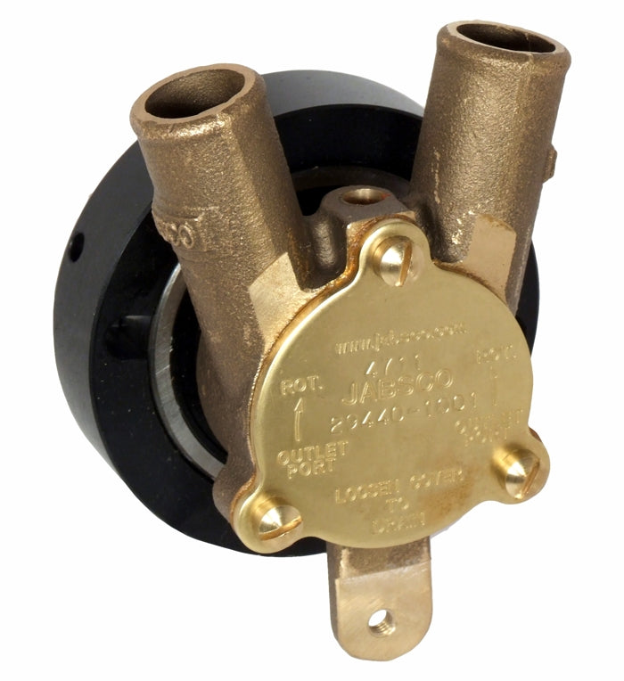 Jabsco, 1" bronze pump, 20-size, crankshaft-mounted with 25mm (1") hose ports Replaces 22770 & 22620 - Jabsco 29440-1001