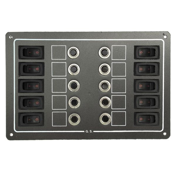 ChasNewensMarine, 10 Way Circuit Breaker Switch Panel - GSDC04