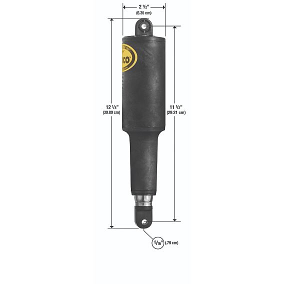 Lenco, 101 Standard Actuator 2-1/4" (5.715 cm) Stroke: 12-Volt