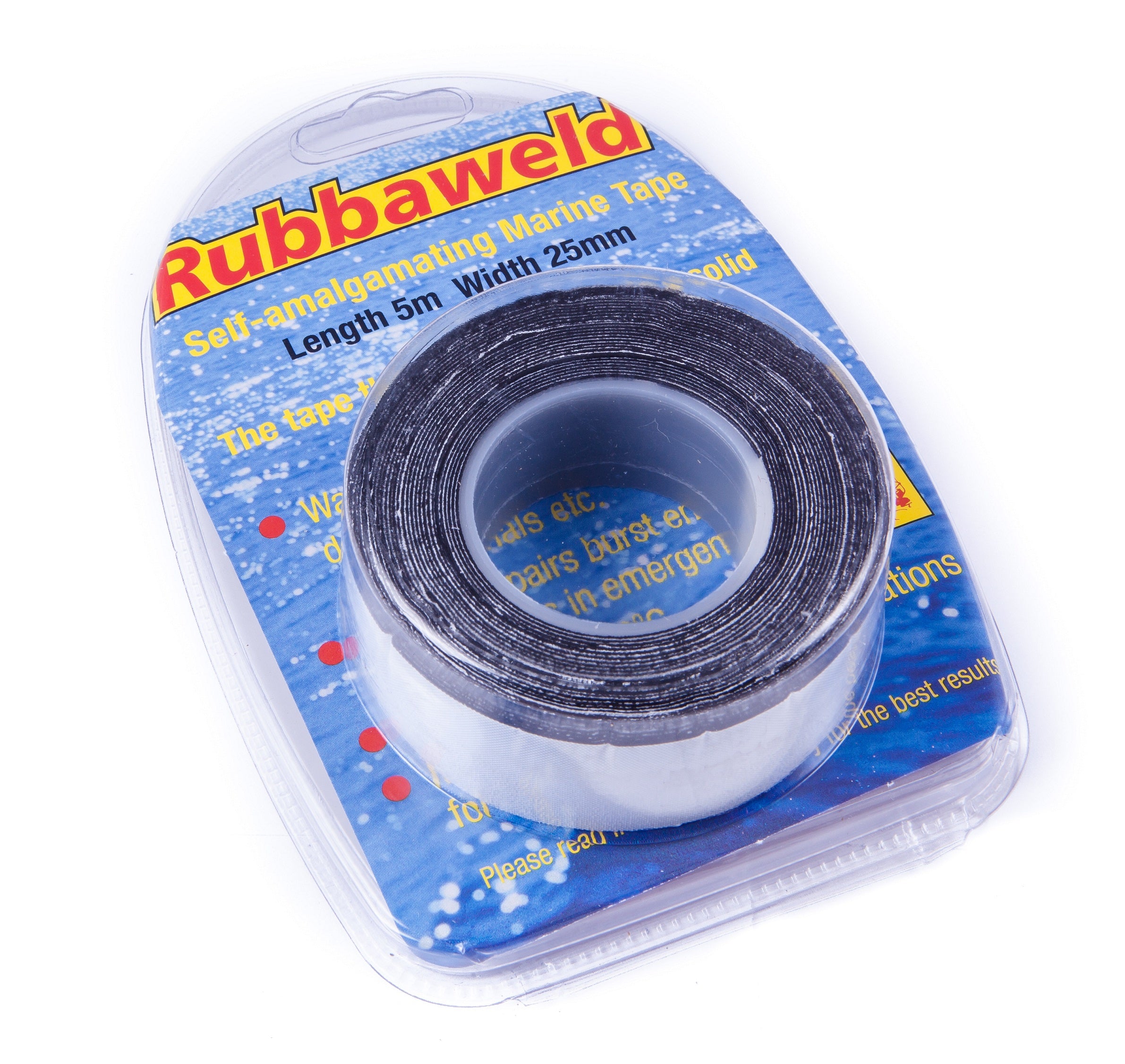 CC Tapes, 10m x 25mm Black Rubbaweld Self Amalgamating Tape