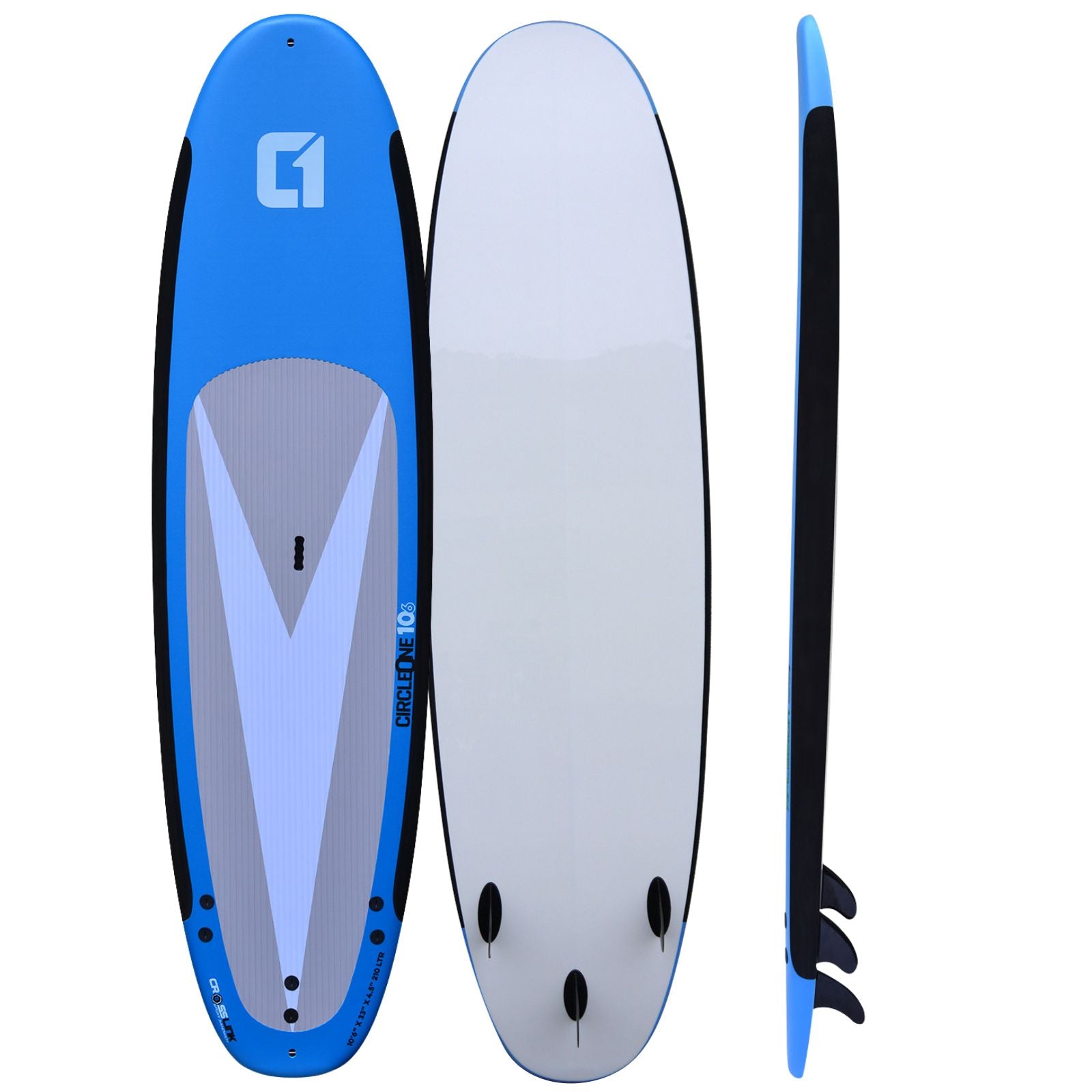 Circle One, 10′ 6″ Soft-Top Stand Up Paddle Board