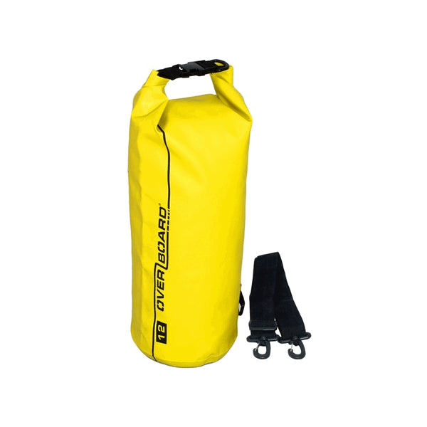 Overboard, 12 Litre Dry Tube Bag Yellow Waterproof 40cm x 19cm  OB1003Y  OB1003Y