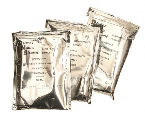 Ocean Safety, 1/2 Lt Water Sachets - MCA / USCG