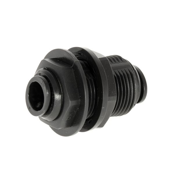 W4, 12mm Push Fit Equal Bulkhead Connector