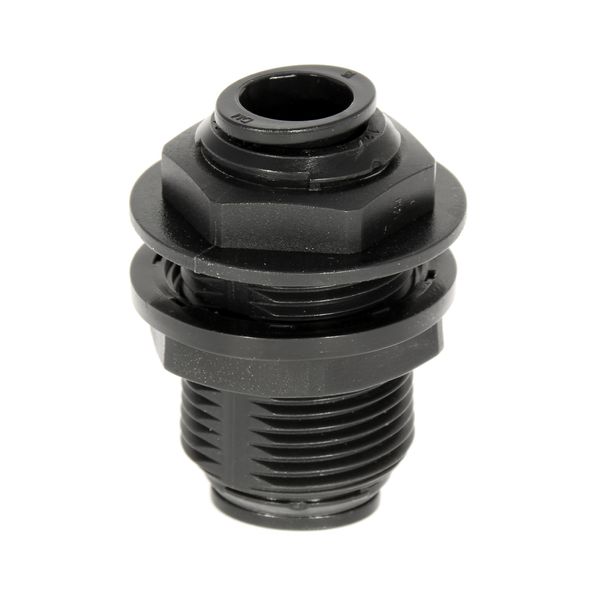 W4, 12mm Push Fit Equal Bulkhead Connector