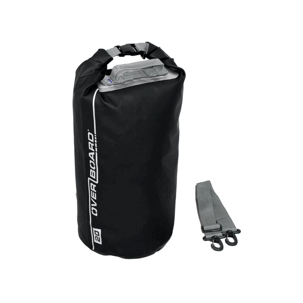 Overboard, 20 Litre Dry Tube Bag Black Waterproof 40cm x 24cm