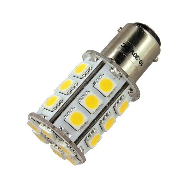 Aten Lighting, 24 LED BA15D Bayonet Tower Bulb Cool White - AL24B15DCW