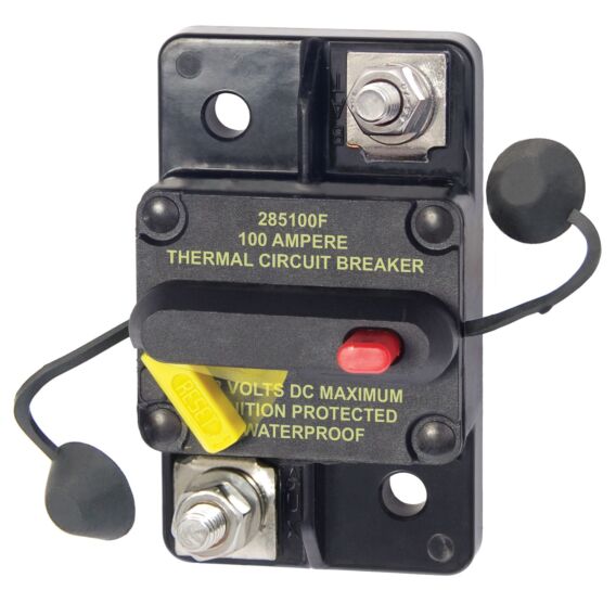 Blue Sea Systems, 285-Series Circuit Breaker - Surface Mount 100A