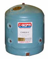 C-Warm, 29 litre Vertical Water Storage Heater Single Coil Includes TPRV valve - C-Warm CWM29-V3 - this Supesedes Part No CWB29-V3