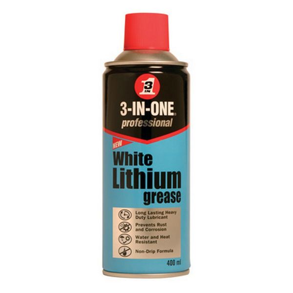 3-In-One, 3-In-1 400ml White Lithium Grease Spray