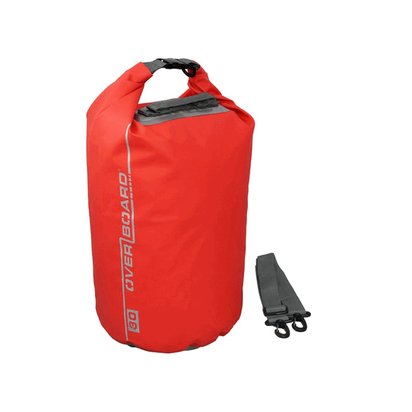 Overboard, 30 Litre Dry Tube Bag Red Waterproof 42cm x 29cm