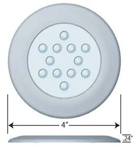 ATTWOOD, 4" Round LED Interior and Exterior Lights - by ATTWOOD