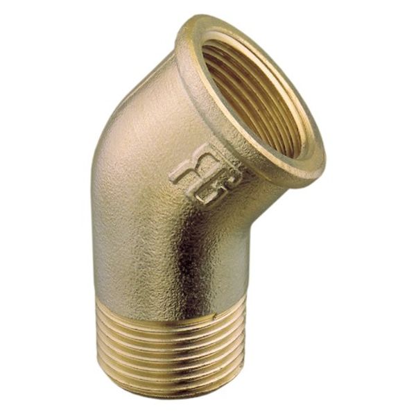 Guidi, 45 Degree Brass Elbow 2" BSP Male to 2" BSP Female