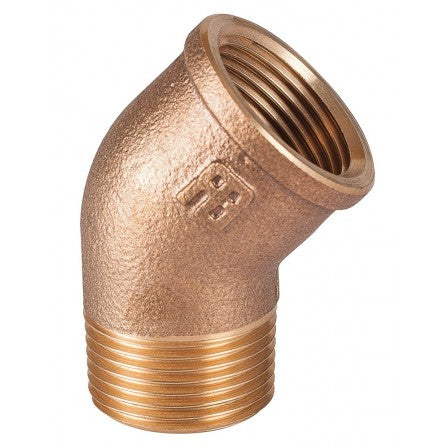 Guidi, 45° elbow M-F     Bronze