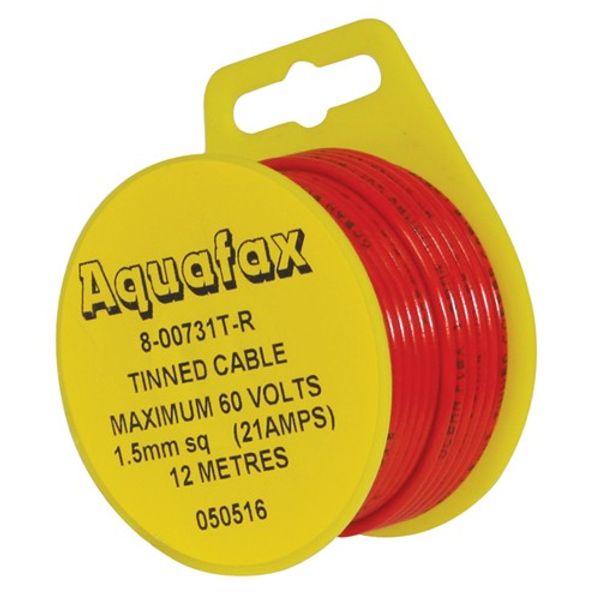 AMC, AMC 1 Core Tinned Cable 21/0.30 1.5mm2 12m Red (10)