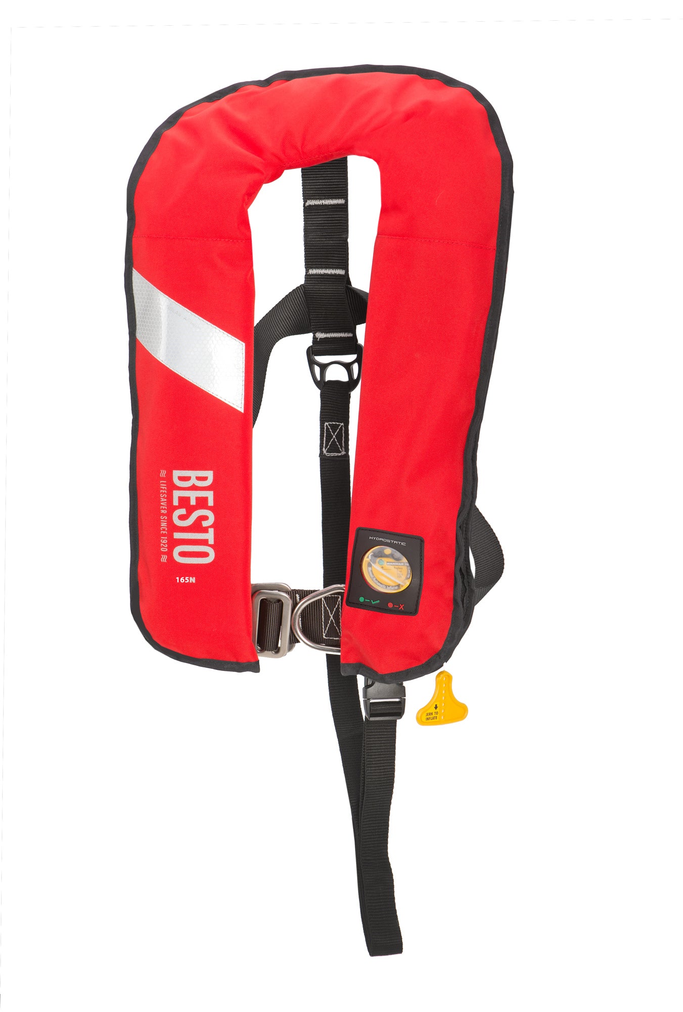 BESTO, Besto Hammar 165N Inflatable Lifejacket 165N 40+kg Red Adult