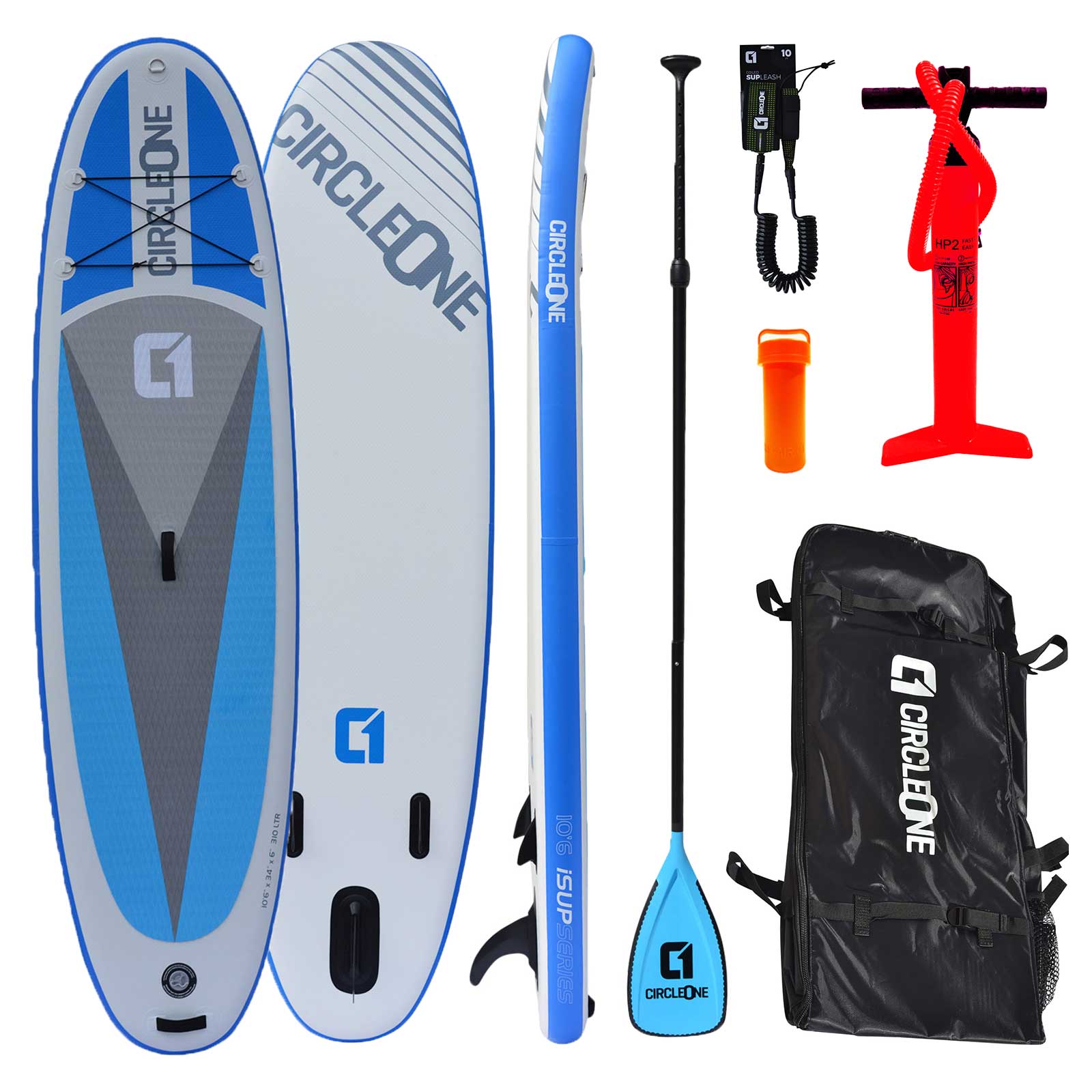 Circle One, Circle One 10′ 6″ Double Layer Inflatable Paddle Board SUP Package