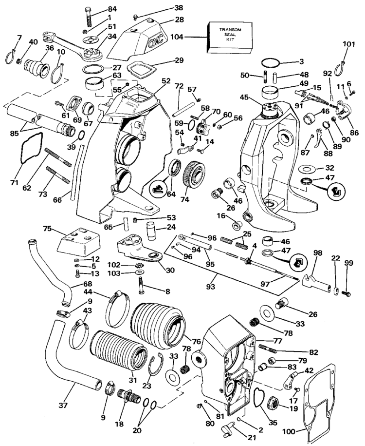 BRP OMC Johnson Evinrude, Evinrude Johnson OMC  Cobra Engine Part Cover  0983897 983897