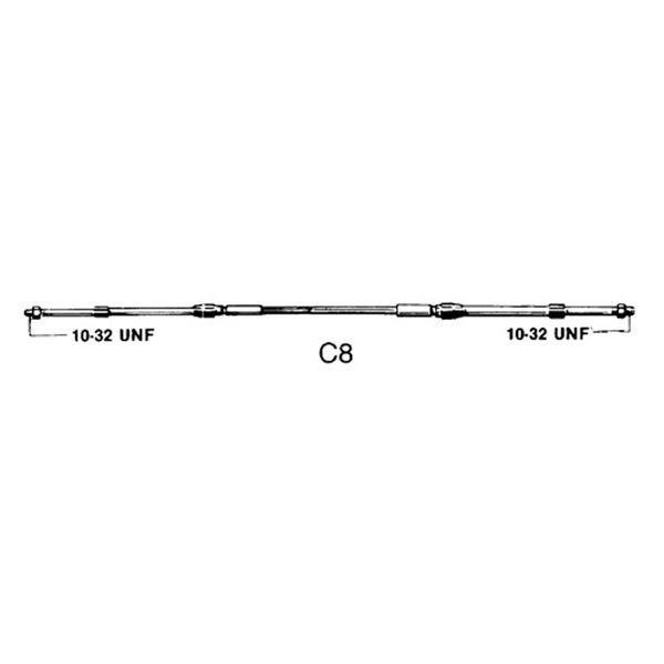 Ultraflex, Ultraflex C8 33C Type Control Cable 10ft